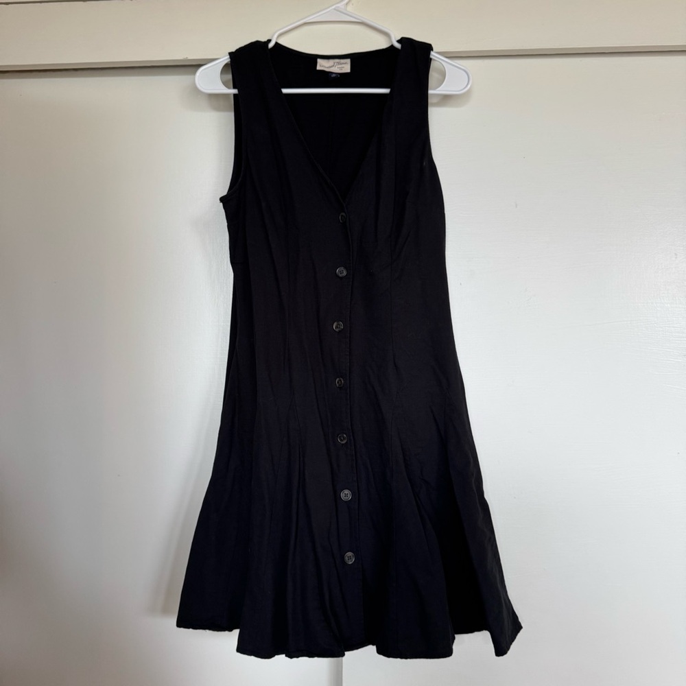 Universal Thread Black Button-Down Mini Dress - image 1